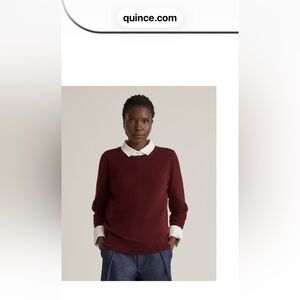 Quince Burgundy cashmere Sweater